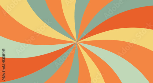 Vibrant radial pattern of colorful stripes emanating from a central point in a symmetrical design