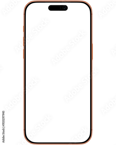 iphone 17 pro mockup with black screen.