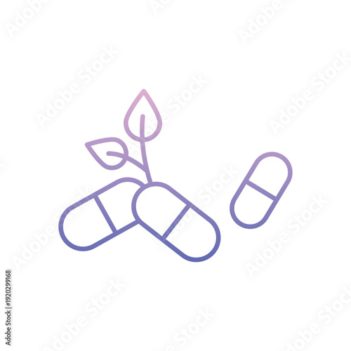Herbal Supplements vector icon
