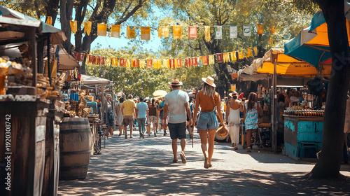Argentine Summer Feria With Empanadas Mate Gourds