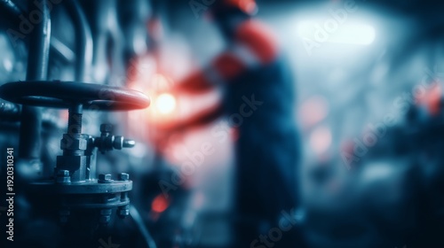 Wallpaper Mural Technician maintaining hydrogen energy storage system in industrial facility Torontodigital.ca