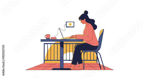 Empowered Professional Embracing Flexible Remote Work Solutions for Enhanced Productivity