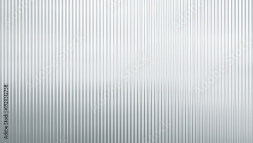 Cuadro en lienzo Close-up of decorative ribbed or fluted architectural glass pattern reflecting l