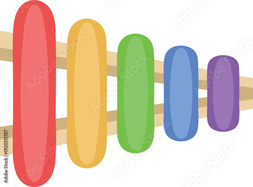 Colorful Abacus Beads Illustration