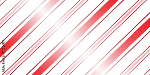 Candy cane Christmas background, peppermint diagonal stripes print seamless pattern