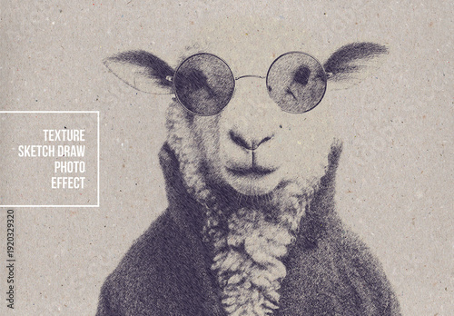 Texture Sketch Draw Photo Effect