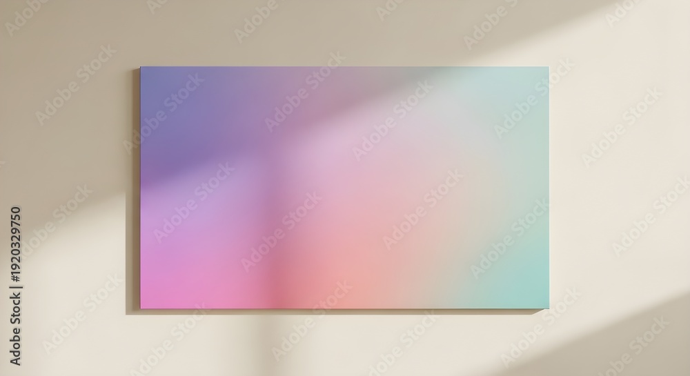 Fototapeta premium Soft Pastel Gradient Background with Subtle Light and Shadow Play