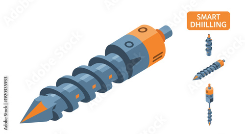 Auger Drill Bit Tool Equipment Machinery.