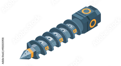 Drill Bit Tool with Spiral Design.