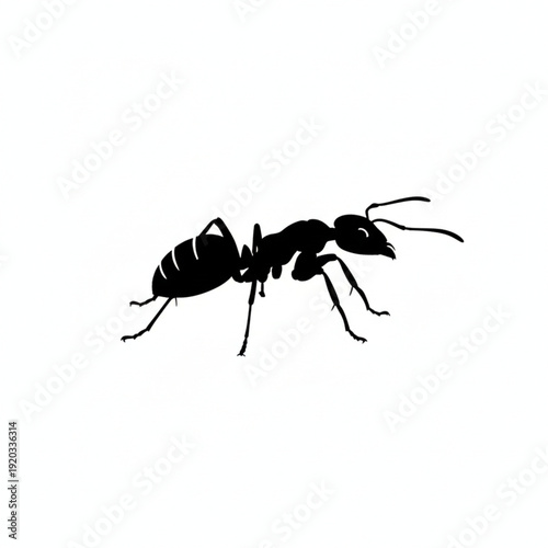 Black Ant Isolated on White Background
Keywords: