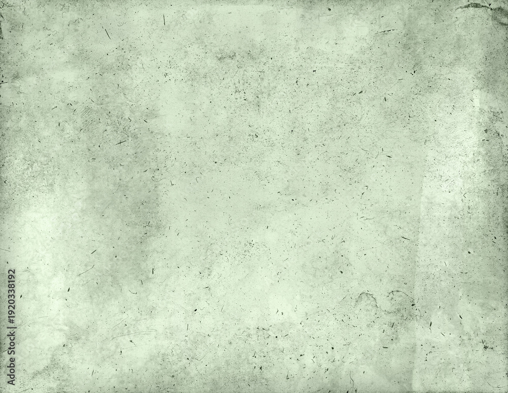 Naklejka premium Grunge background texture. Vintage recycled paper with dirt and scratches. Sage green paper background