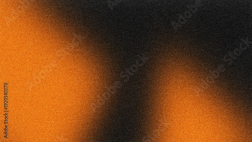 Εκτύπωση καμβά Abstract Grainy Orange and Black Gradient Background with Film Noise