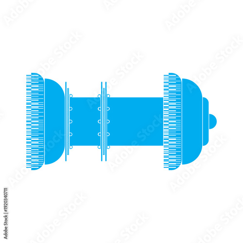 Cleaning Pig Pipeline Maintenance Minimal Line Vector Icon