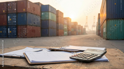 Import Duty and Customs Tax Concept in Global Trade