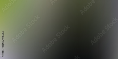 Abstract blurred background with green and gray tones.