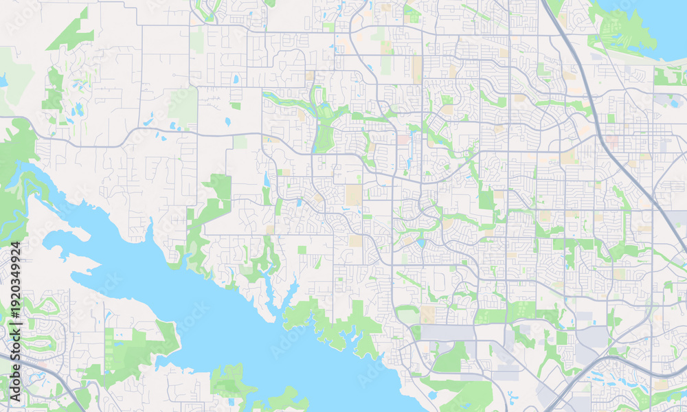 Obraz premium Flower Mound Texas map