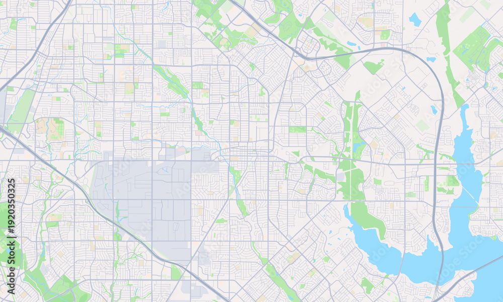 Obraz premium Garland Texas map