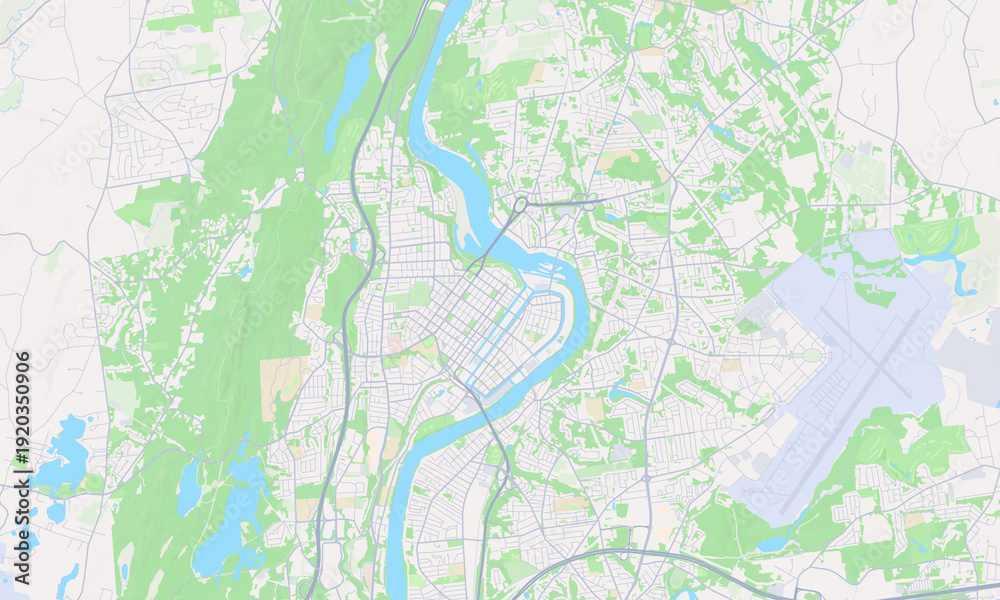 Naklejka premium Holyoke Massachusetts map