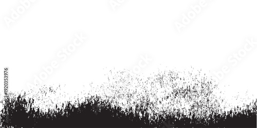 Abstract dark brush strokes on a white background.