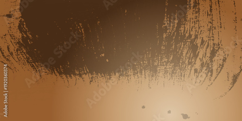 Dark Brown Gradient Grunge Backdrop with Distressed Concrete Wall, Black Granite Chalkboard Texture, Scratched Surface and Old Film Dust Overlay