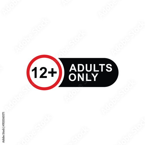 vector logo sets age limit sign, underage restriction, prohibition icon, age icon 1, 3, 6, 12, 14, 17, 18, 21, 24 years and above.