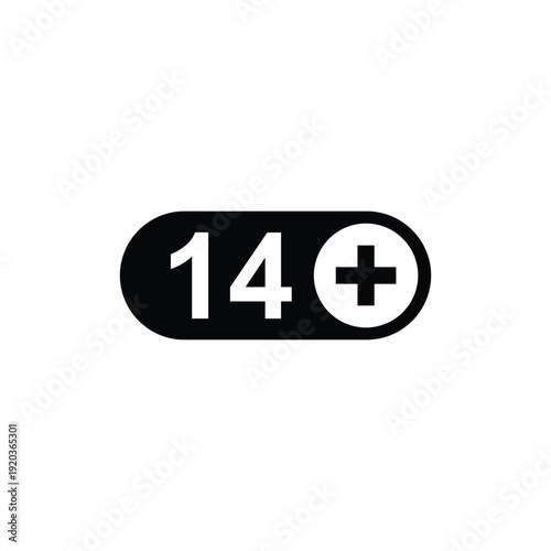 vector logo sets age limit sign, underage restriction, prohibition icon, age icon 1, 3, 6, 12, 14, 17, 18, 21, 24 years and above.