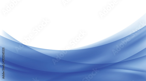 Elegant abstract blue wave background featuring smooth flowing lines and a modern gradient vector illustration