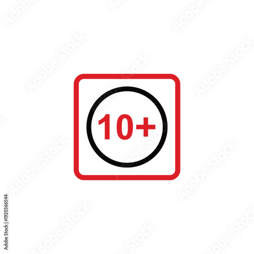 vector logo sets age limit sign, underage restriction, prohibition icon, age icon 1, 3, 6, 12, 14, 17, 18, 21, 24 years and above.