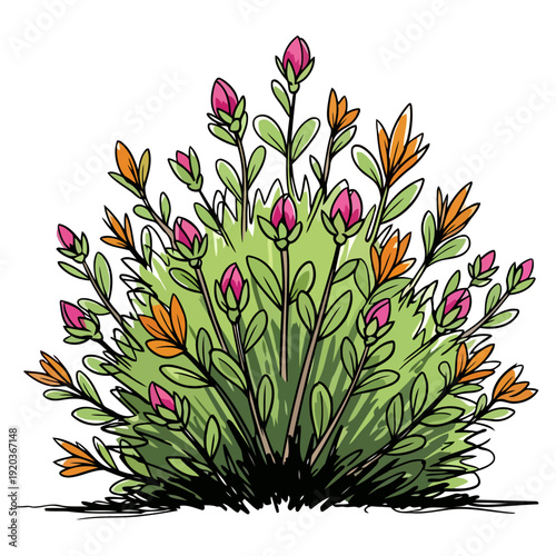 A Lush Green Bush with Dense Foliage, Perfect for Garden or Landscape Design