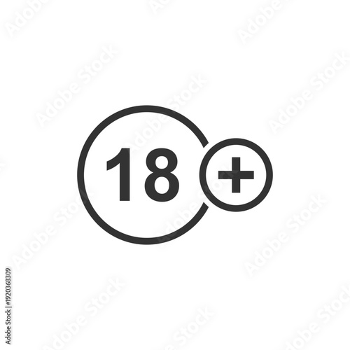 vector logo sets age limit sign, underage restriction, prohibition icon, age icon 1, 3, 6, 12, 14, 17, 18, 21, 24 years and above.