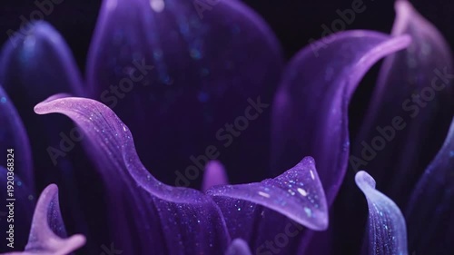 Shimmering Botanical Fluid Textures Dynamic light interaction on smooth, wet-look surfaces