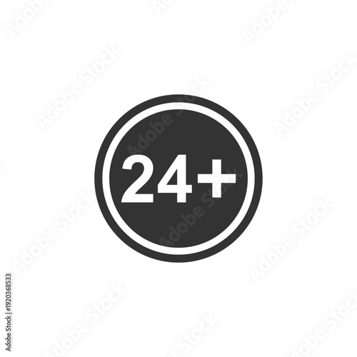 vector logo sets age limit sign, underage restriction, prohibition icon, age icon 1, 3, 6, 12, 14, 17, 18, 21, 24 years and above.