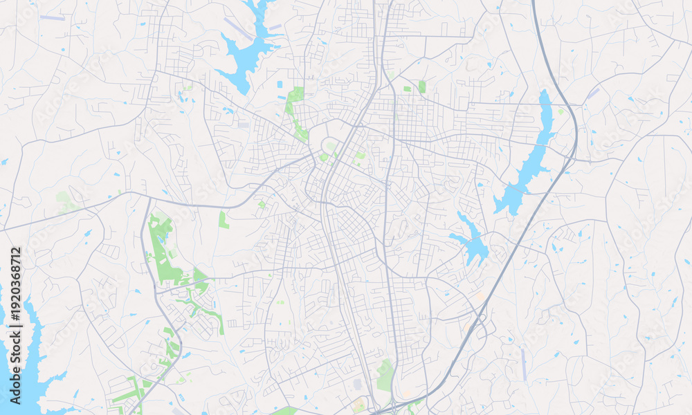 Fototapeta premium Kannapolis North Carolina map