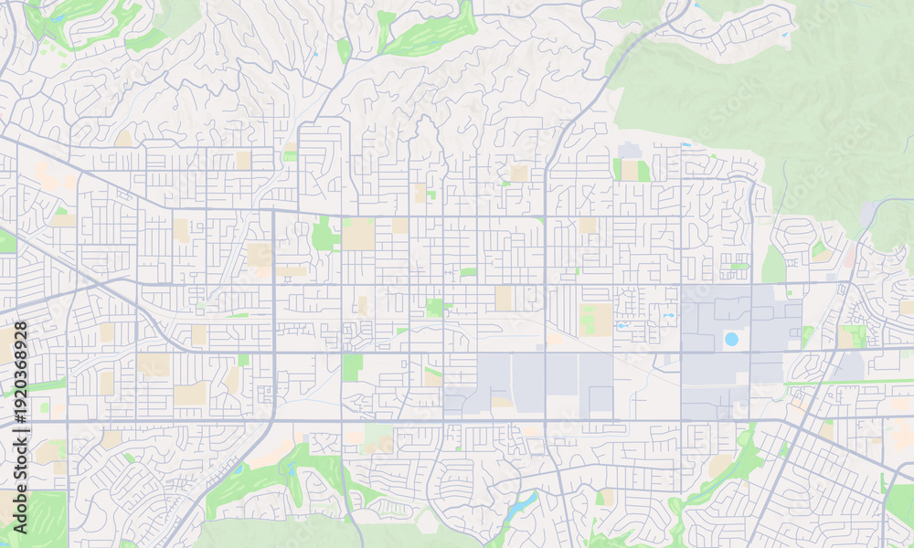 Obraz premium La Habra California map