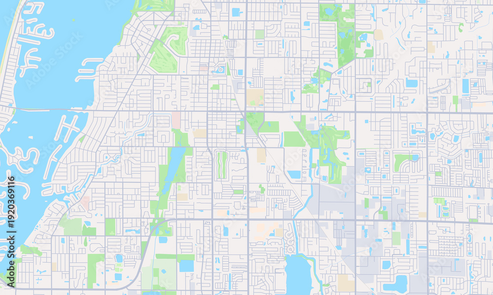 Naklejka premium Largo Florida map