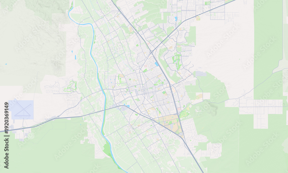 Fototapeta premium Las Cruces New Mexico map