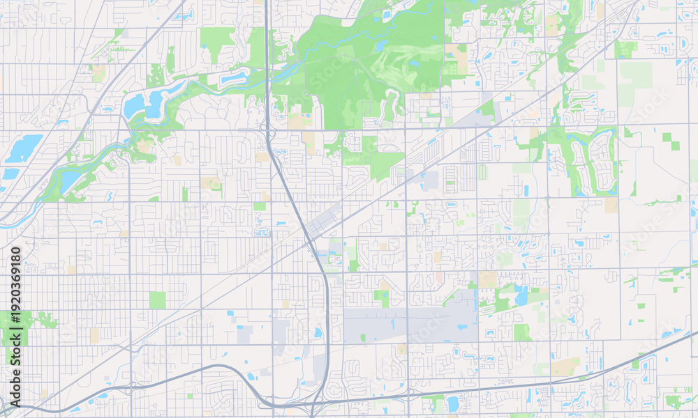 Fototapeta premium Lawrence Indiana map