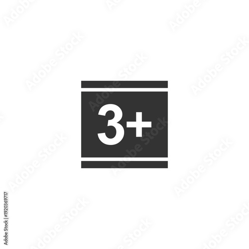 vector logo sets age limit sign, underage restriction, prohibition icon, age icon 1, 3, 6, 12, 14, 17, 18, 21, 24 years and above.