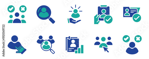 Client Interaction and Experience Management Icons
