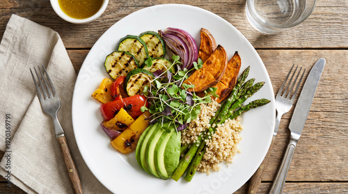 California Grilled Vegetable Power Plate