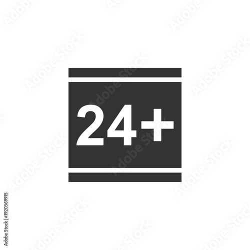 vector logo sets age limit sign, underage restriction, prohibition icon, age icon 1, 3, 6, 12, 14, 17, 18, 21, 24 years and above.