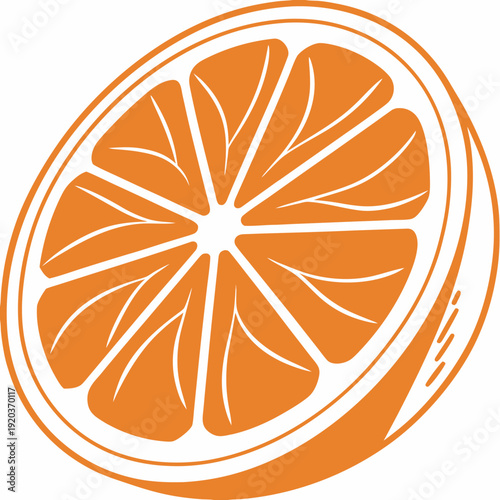 Orange Citrus Slice - Bright and Refreshing Fruit Icon