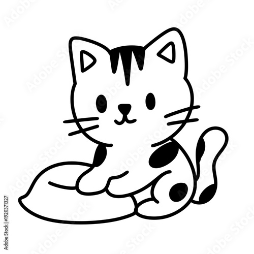 black cat cartoon