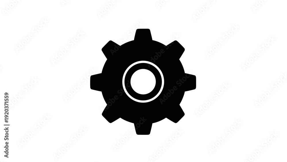 Obraz premium gears isolated on white background
