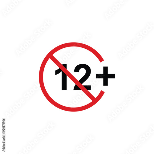 vector logo sets age limit sign, underage restriction, prohibition icon, age icon 1, 3, 6, 12, 14, 17, 18, 21, 24 years and above.