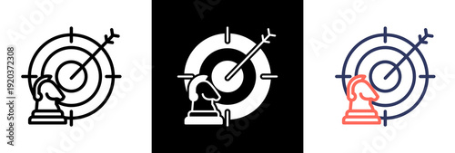 Effective Strategies triple icon