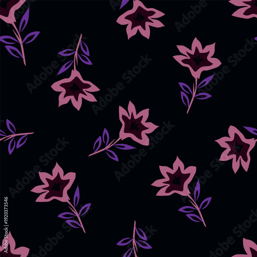 Seamless pattern from bouquet cute floral Traditional ornament yellow floral pattern,Abstract seamless simple floral pattern. Flower pattern. Spring pattern. used for textile, wallpaper, card 
