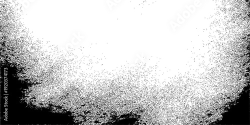 Abstract black and white background with a grunge texture of frozen winter frost and macro ice bubbles on a cold nature surface