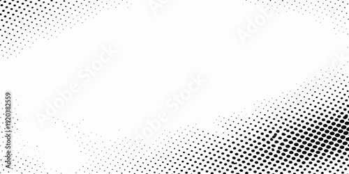A digital vector illustration featuring an artistic halftone pattern of blue and green dots forming a wave texture for a modern technology background design