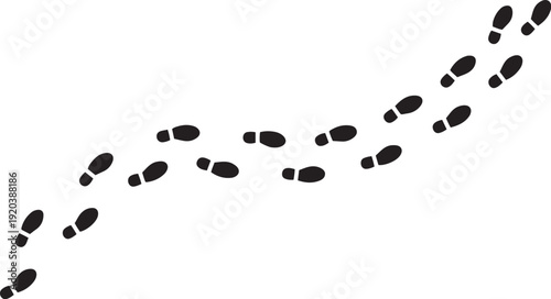 Human Footprints on Transparent Background – Shoe Prints and Tracking Sole Vector